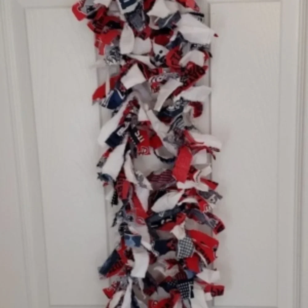 NFL Christmas- Garland -Holiday 8 foot Hand Crafted Multicolored